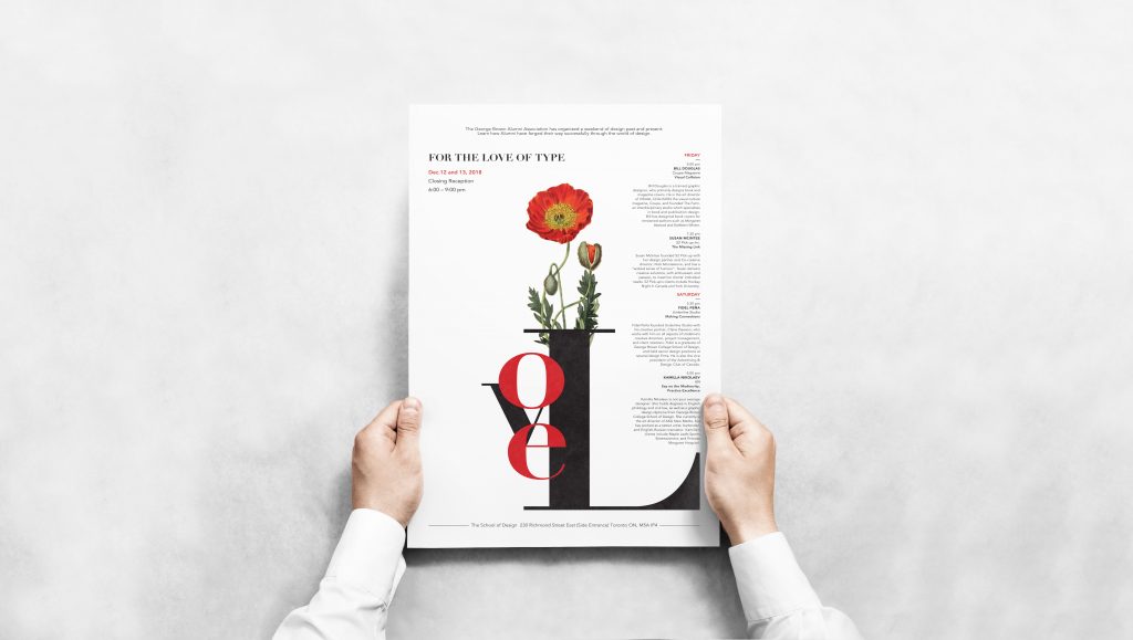 Event Poster Design for George Brown Speaker Series by Ashleigh Martin Graphic Designer in Toronto